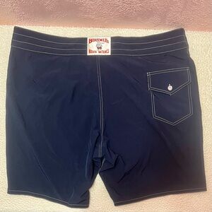 Birdwell Beach Britches Men's Board Shorts Navy Blue Size 42 USA Made 808 Model